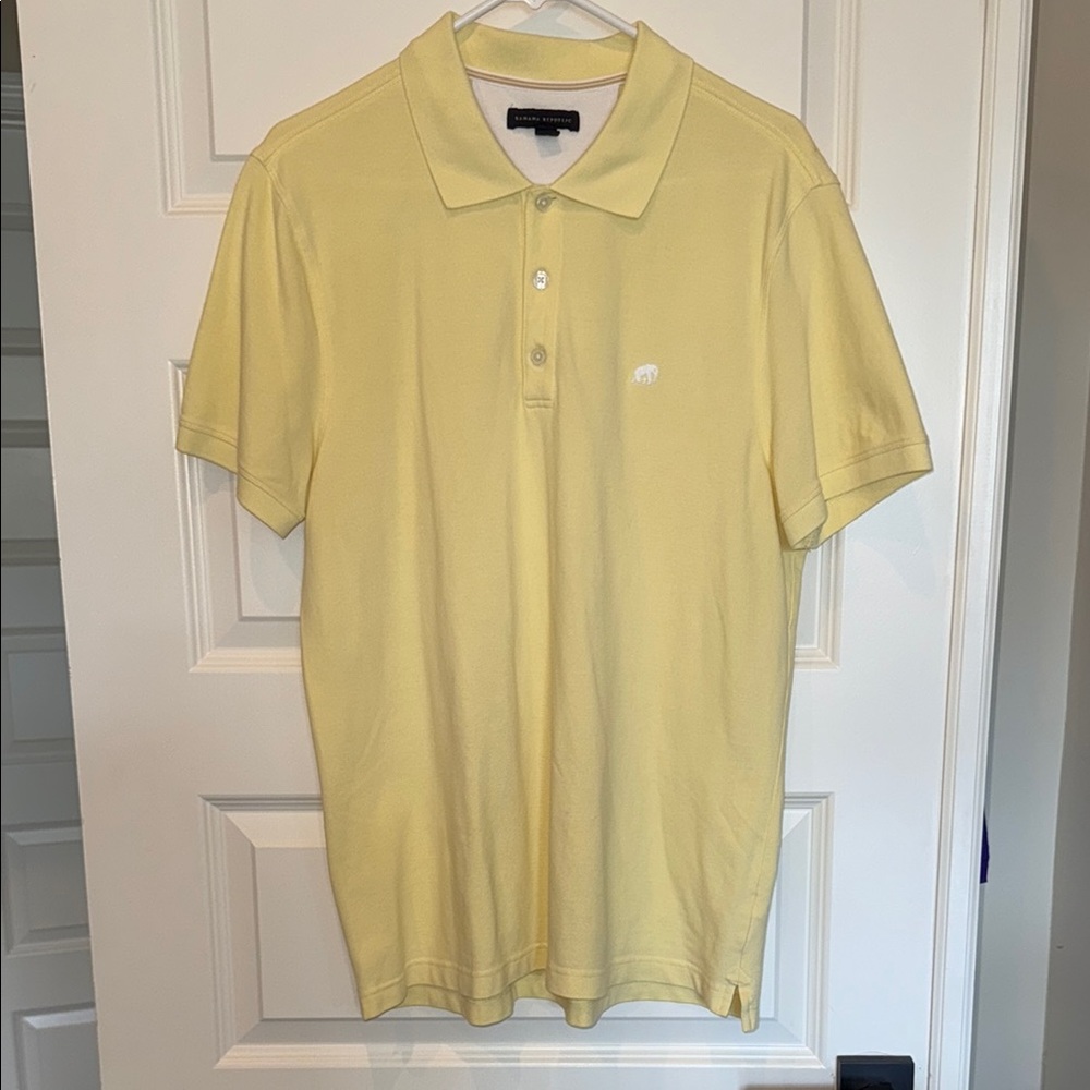 Banana Republic Yellow Polo Shirt Classic Design